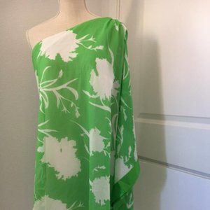 One shoulder floral kimono dress ,size 38